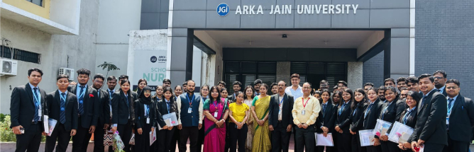 Academic Exposure visit to Arka Jain University, Jamshedpur